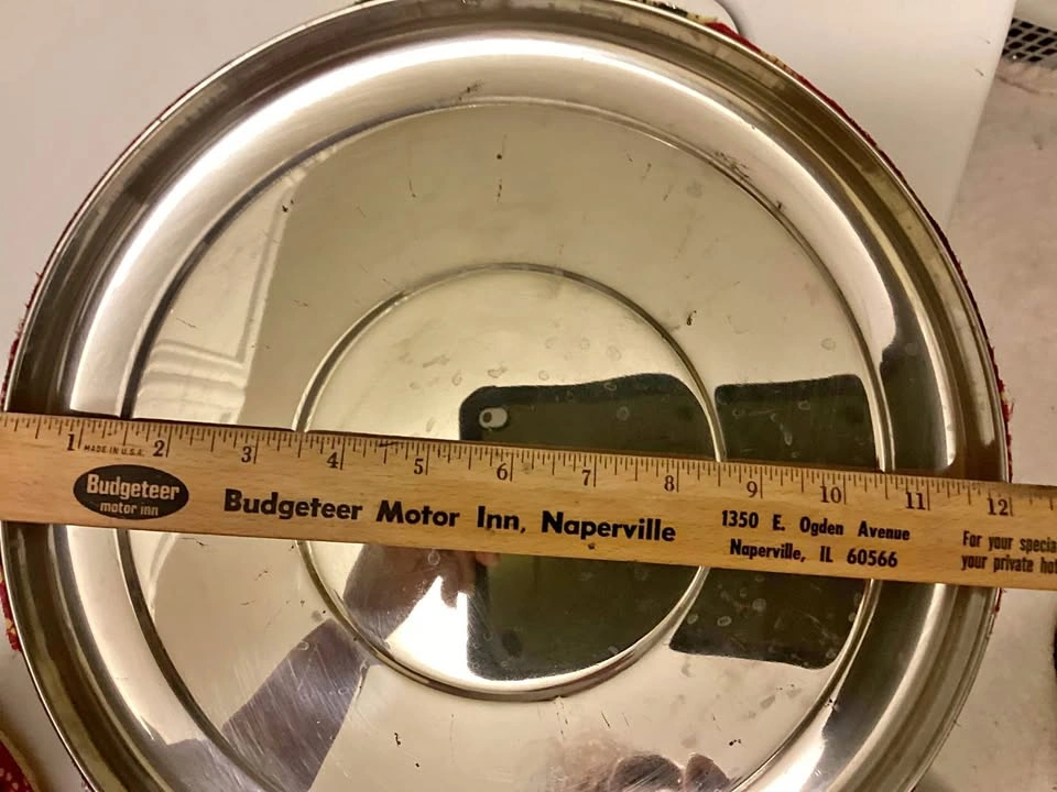 round stainless steel container
