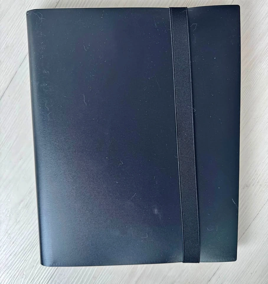 Trading card binder with Pokémon cards inside