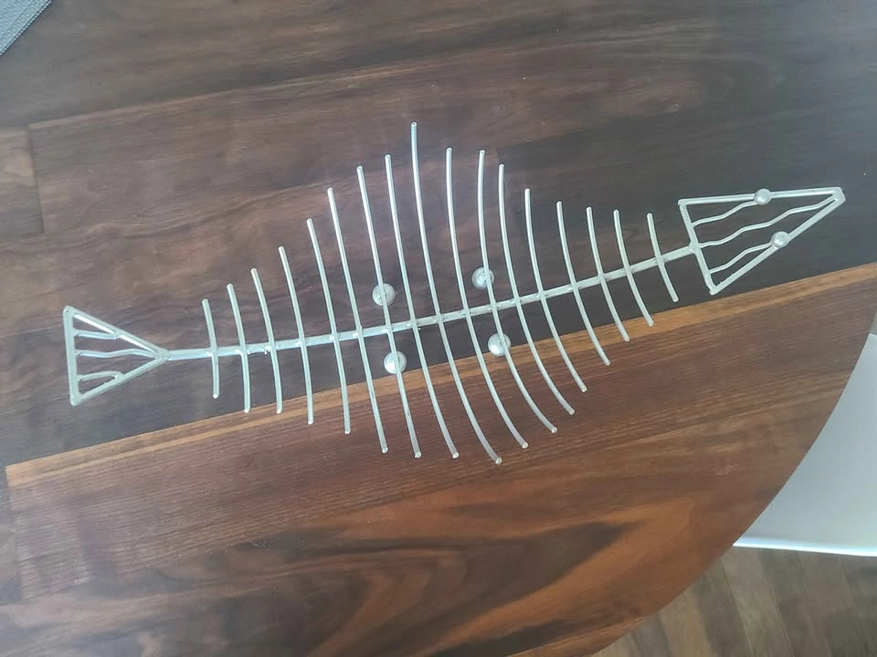 Metal Fish Skeleton Decorative Bowl - photo 2