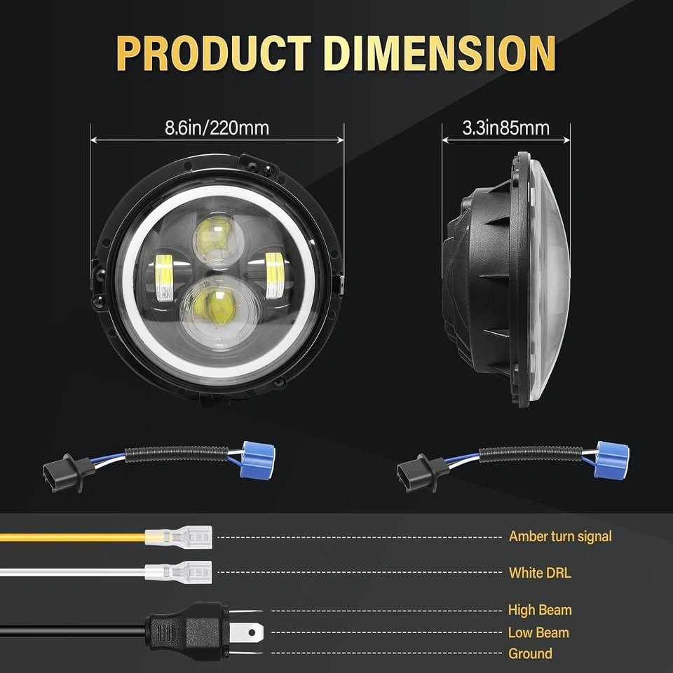 RIGIDON 7" LED Halo Headlights (Pair) - photo 2