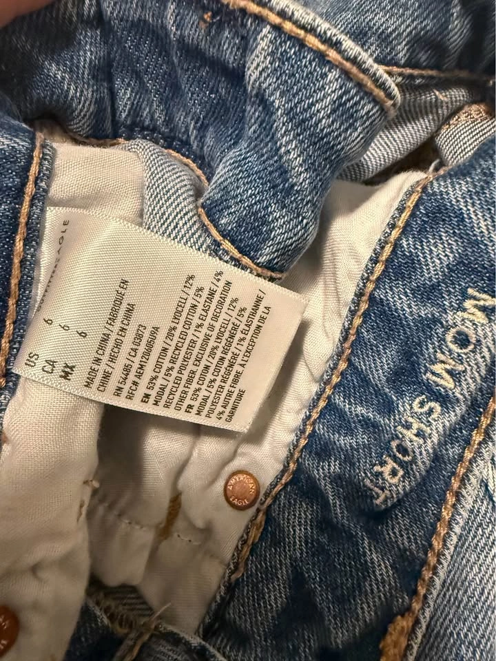 American Eagle size 6 mom shorts - photo 3