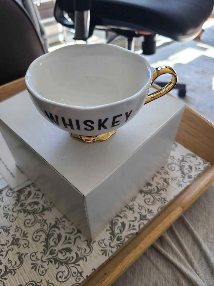 Indigo Whiskey Teacup