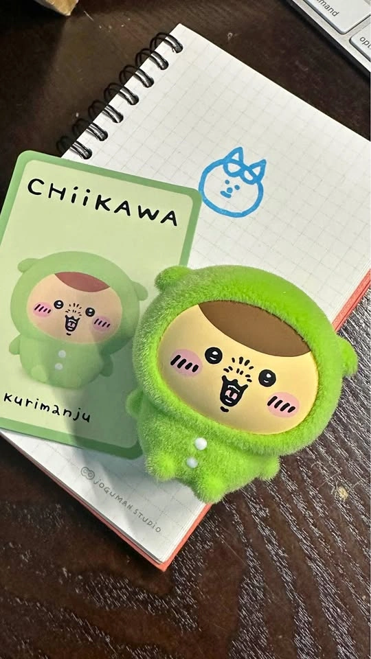 Chiikawa Kurimanju Flocked Figure Miniso