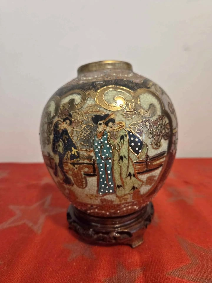 Vintage Satsuma Vase