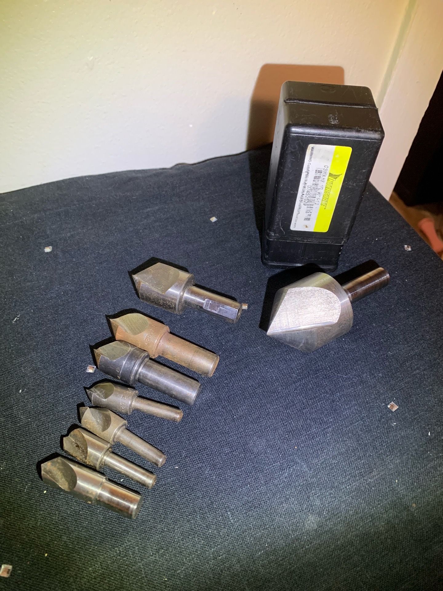 Single flute countersink machinery set