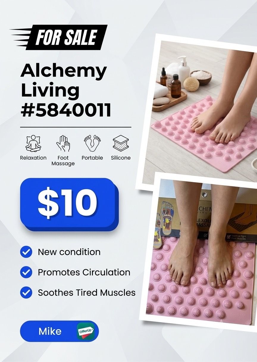 Alchemy Reflexology Foot Massage Mat Acupressure Pad New - photo 2