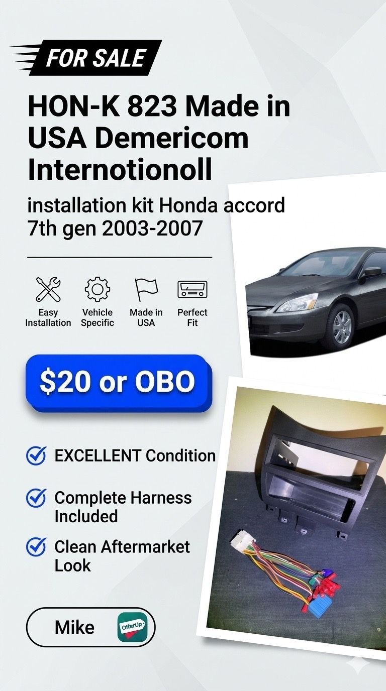 Honda Accord 03-07 Radio Dash Kit + Harness - photo 2