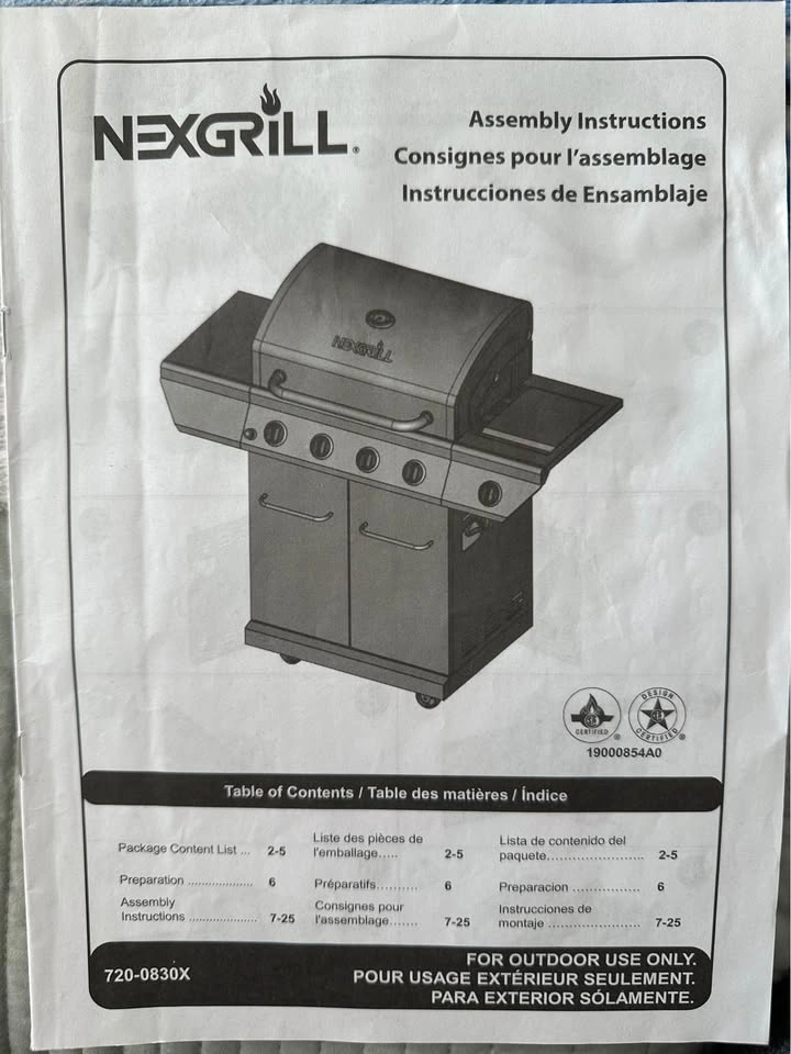 Nexgrill Bbq 4 burner grill w/ side burner - photo 3
