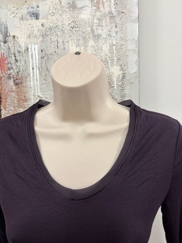 Banana Republic Petite XS NWOT Plum Long Sleeve Knit Top - photo 3