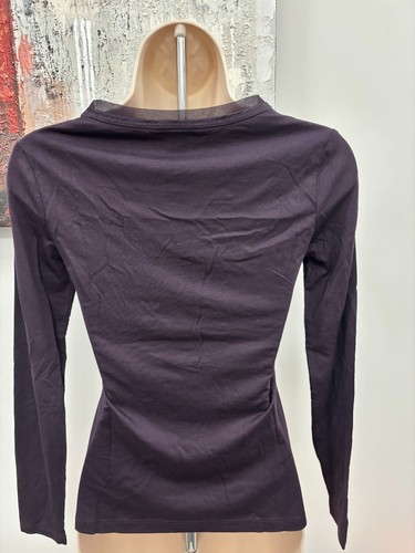 Banana Republic Petite XS NWOT Plum Long Sleeve Knit Top - photo 4