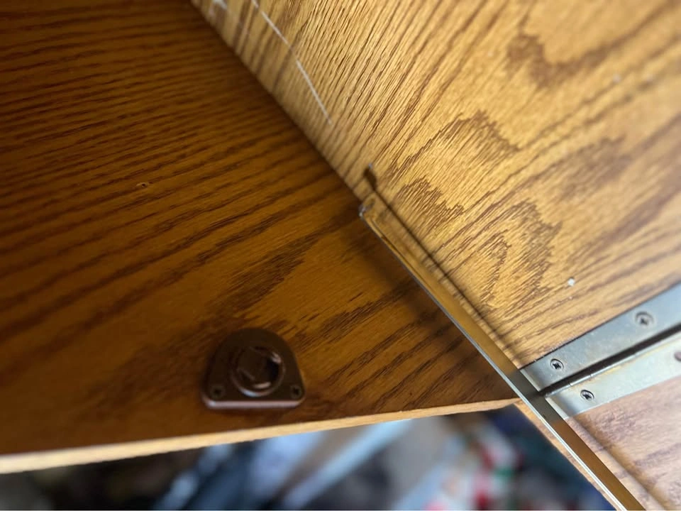 Vintage Solid Oak Nightstand / Storage Cabinet - photo 4