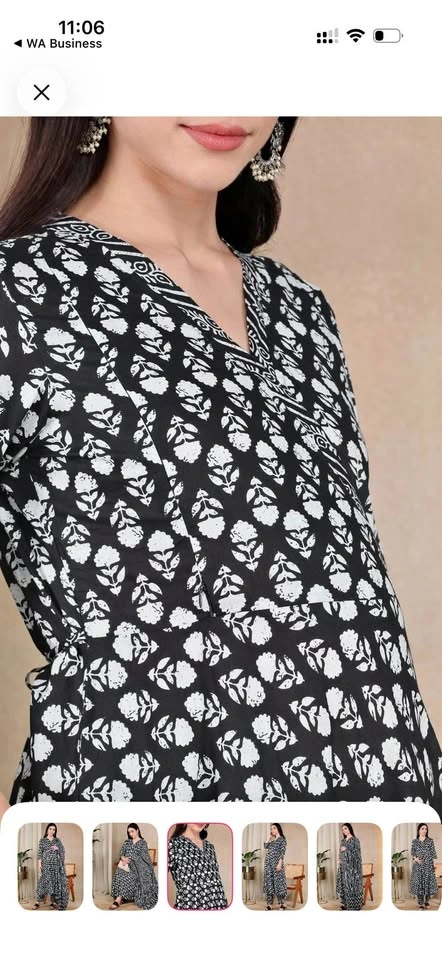 Printed Cotton Maternity Wear