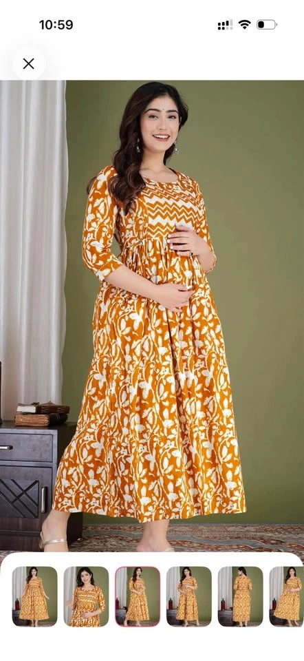Printed Cotton Maternity Wear - photo 2