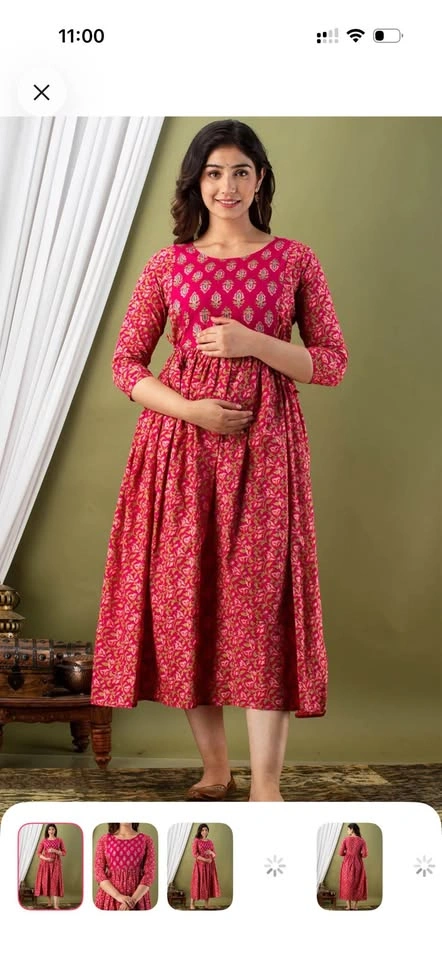 Printed Cotton Maternity Wear - photo 3