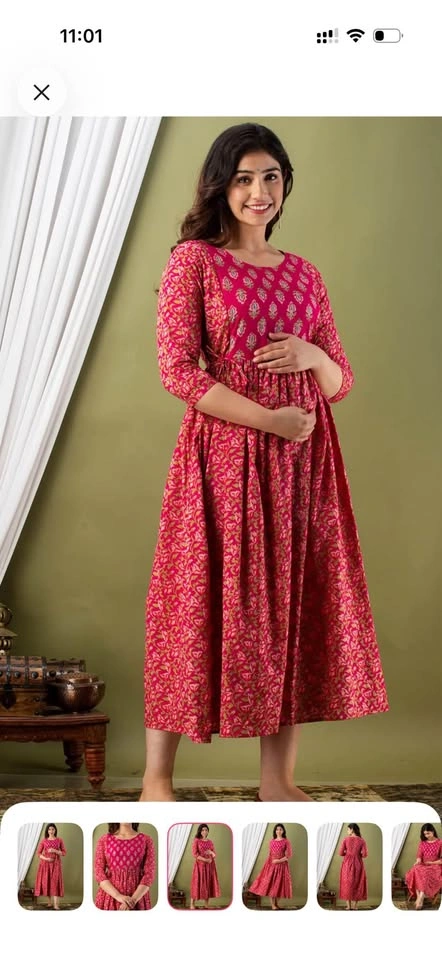 Printed Cotton Maternity Wear - photo 4
