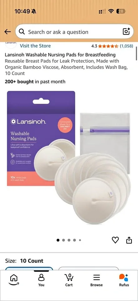 Lansinoh Washable Nursing Pads