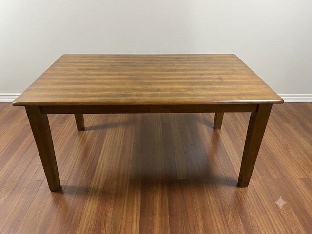 Solid Wood Dining Table with 4 Chairs – Great Condition!