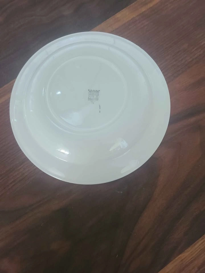 Vintage Steelite White Plates with Black Rim - 20 Pieces - photo 4