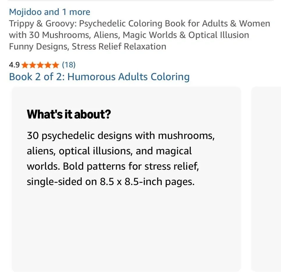 Trippy & Groovy Coloring Book - 30 Designs - photo 3