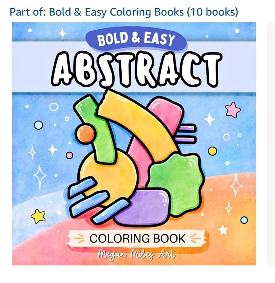 Cozy Abstract Coloring Book for Adults & Teens