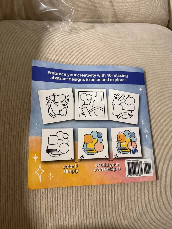 Cozy Abstract Coloring Book for Adults & Teens - photo 3