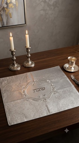 Silver Challah Cover