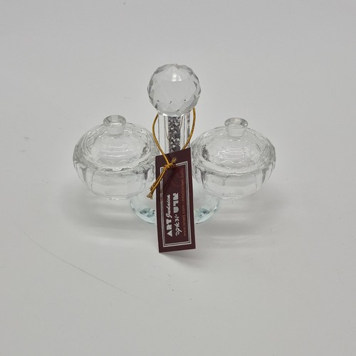 Royal Glass Clear Glass Cruet Set with Lids - photo 2