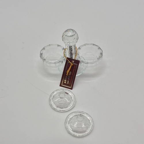 Royal Glass Clear Glass Cruet Set with Lids - photo 3