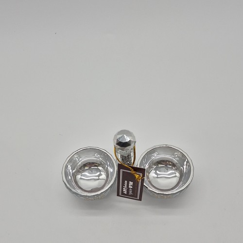 Judaica Silver-Tone Shabbat Salt Separation Set - photo 3