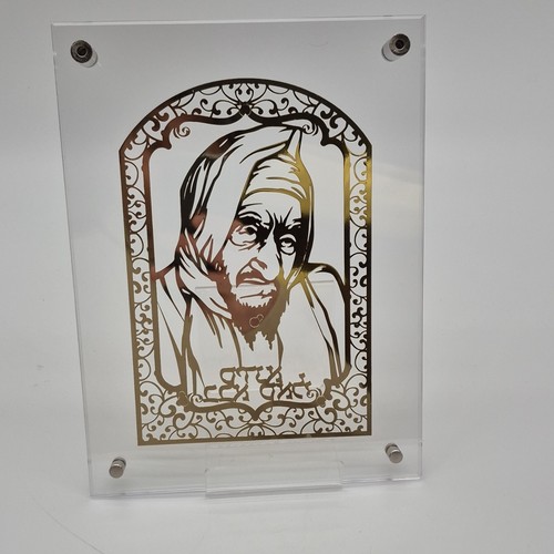 Handmade Jewish Rabbi Silhouette Art Plaque Judaic Acrylic wall - photo 2