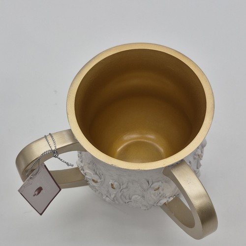 Judaica Decorative Netilat Yadayim Washing Cup Gold Accents - photo 3