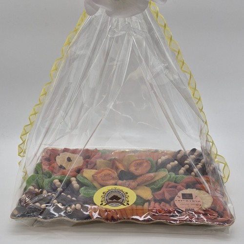 Chocolate Clear Cellophane Gift Bag Yellow Ribbon Floral Decorat - photo 2