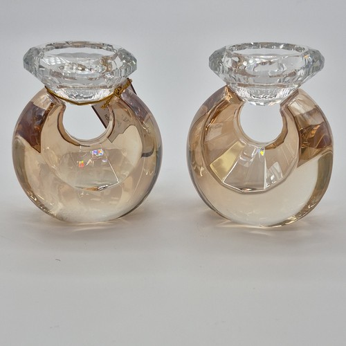 Art Judaica Glass Round Tea Light Candle Holders Set - photo 3