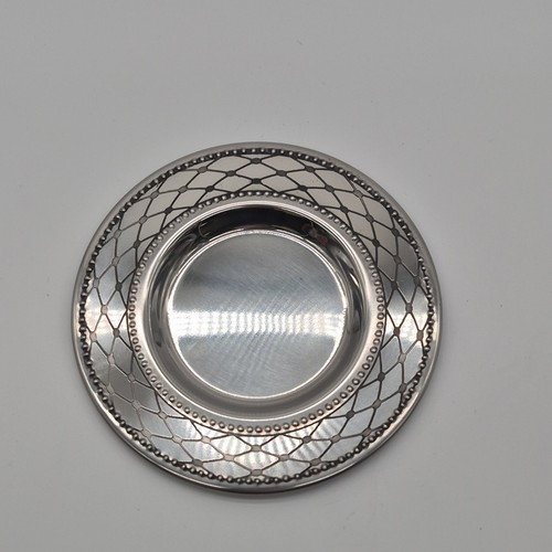 Judaica Silver-Tone Kiddush Cup & Plate Set Hebrew Inscription - photo 2