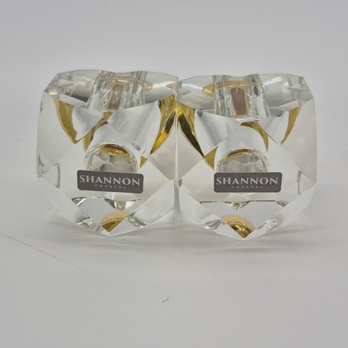 Shannon Crystal Clear & Gold Geometric Salt & Pepper Shakers - photo 3