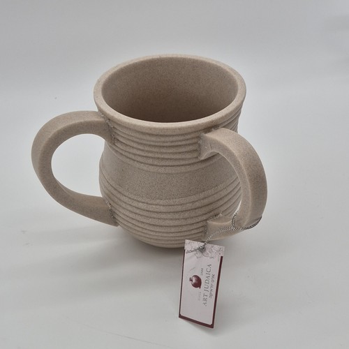 Judaica Handcrafted Netilat Yadayim Washing Cup Hebrew Text - photo 2