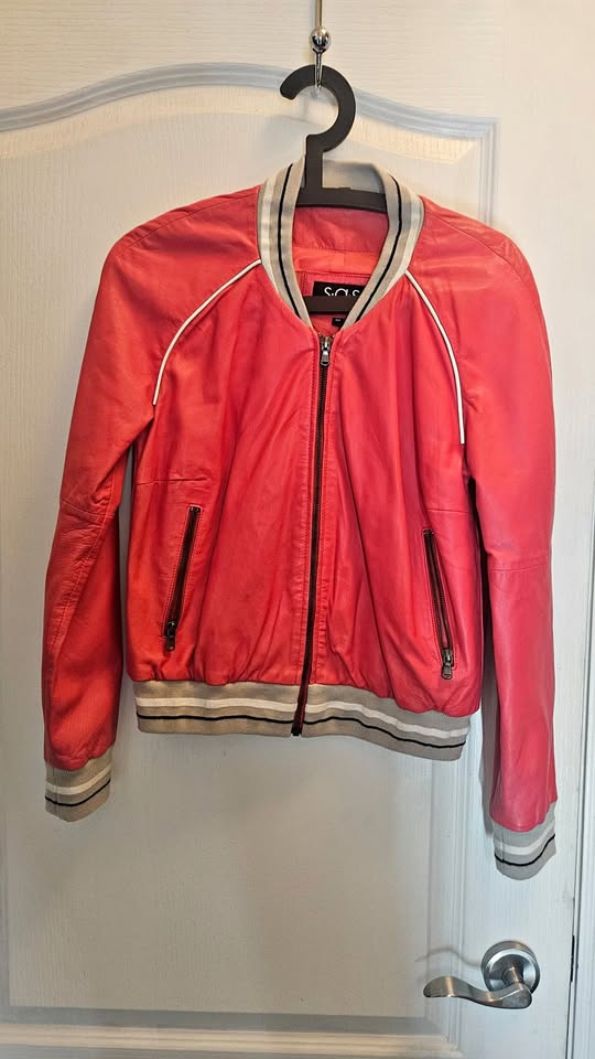 S.A.S. Sportswear Vintage Leather Bomber Jacket