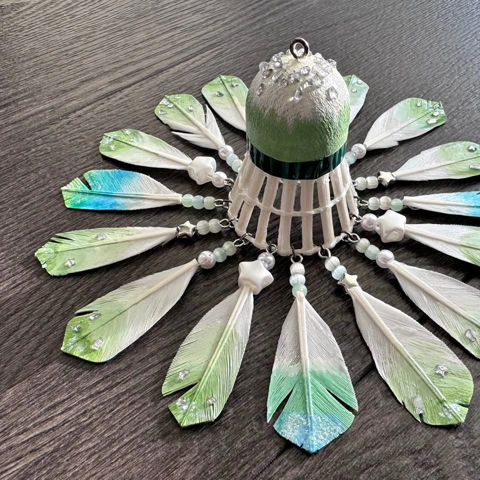 Badminton Shuttlecock Decoration Windchime