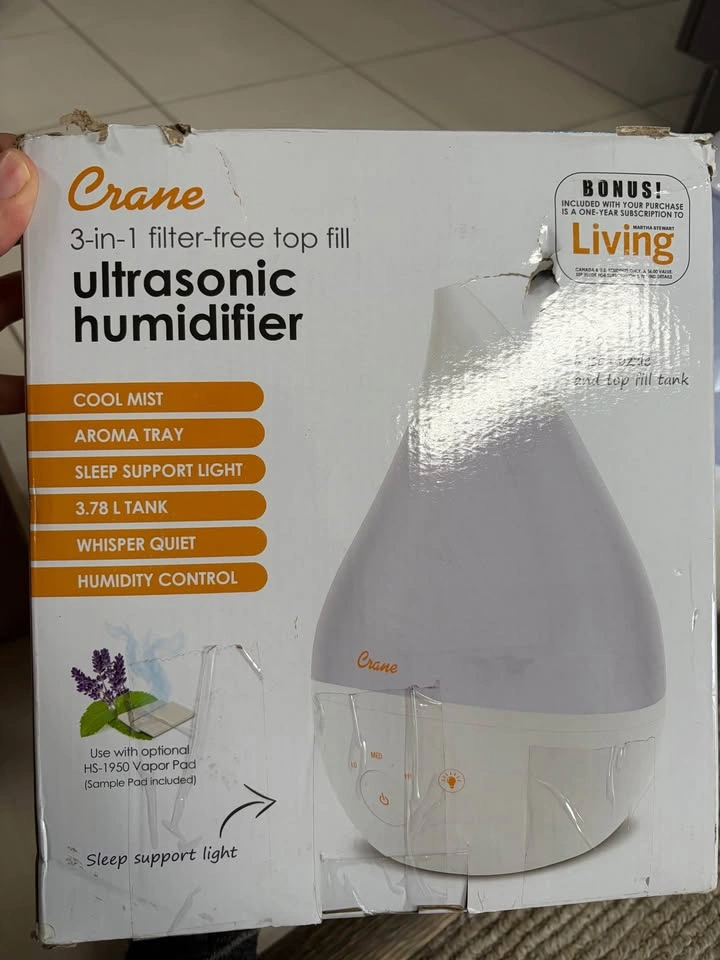 Crane 3-in-1 Filter-Free Top Humidifier - photo 2