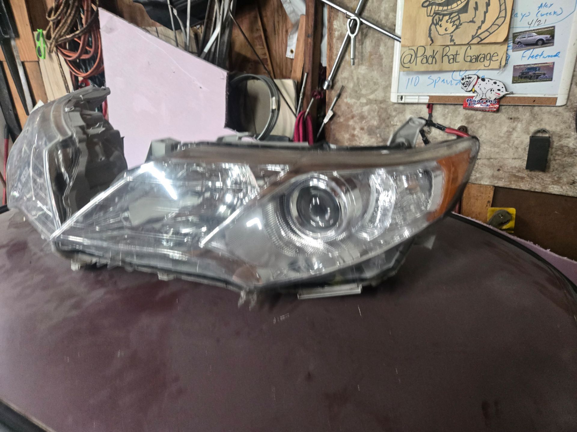 Toyota Camry Hybrid XLE Headlights Halogen Chrome Projector