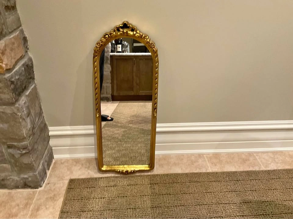 Vintage Mirror Gold Leaf Oblong From Windsor Decor