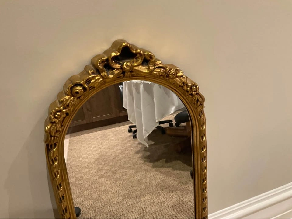 Vintage Mirror Gold Leaf Oblong From Windsor Decor - photo 3