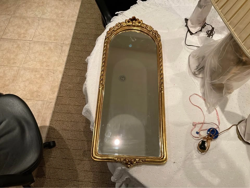 Vintage Mirror Gold Leaf Oblong From Windsor Decor - photo 4