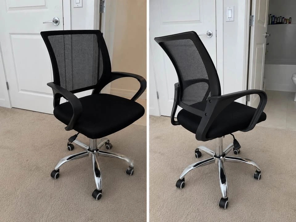 Black Mesh Office Chair – Excellent Condition - photo 2