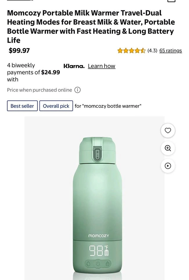BNIB SEALED - Momcozy Portable Milk Warmer