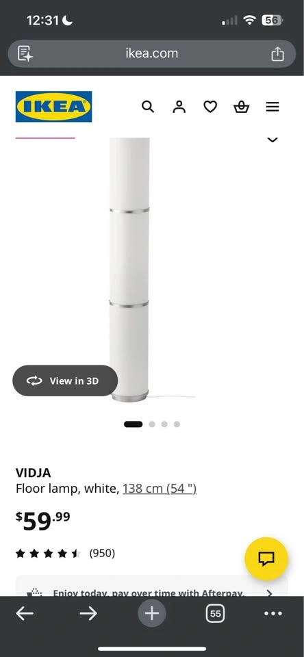 IKEA VIDJA Floor Lamps (White) – Set of 2 - photo 2