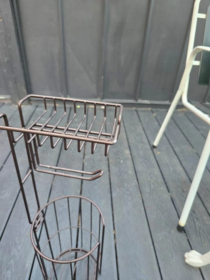 Free standing Toilet paper holder - with phone stand - photo 2