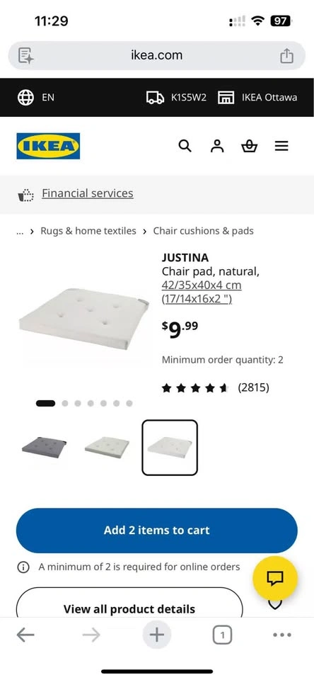 2 IKEA Dining Chairs with pads - photo 3