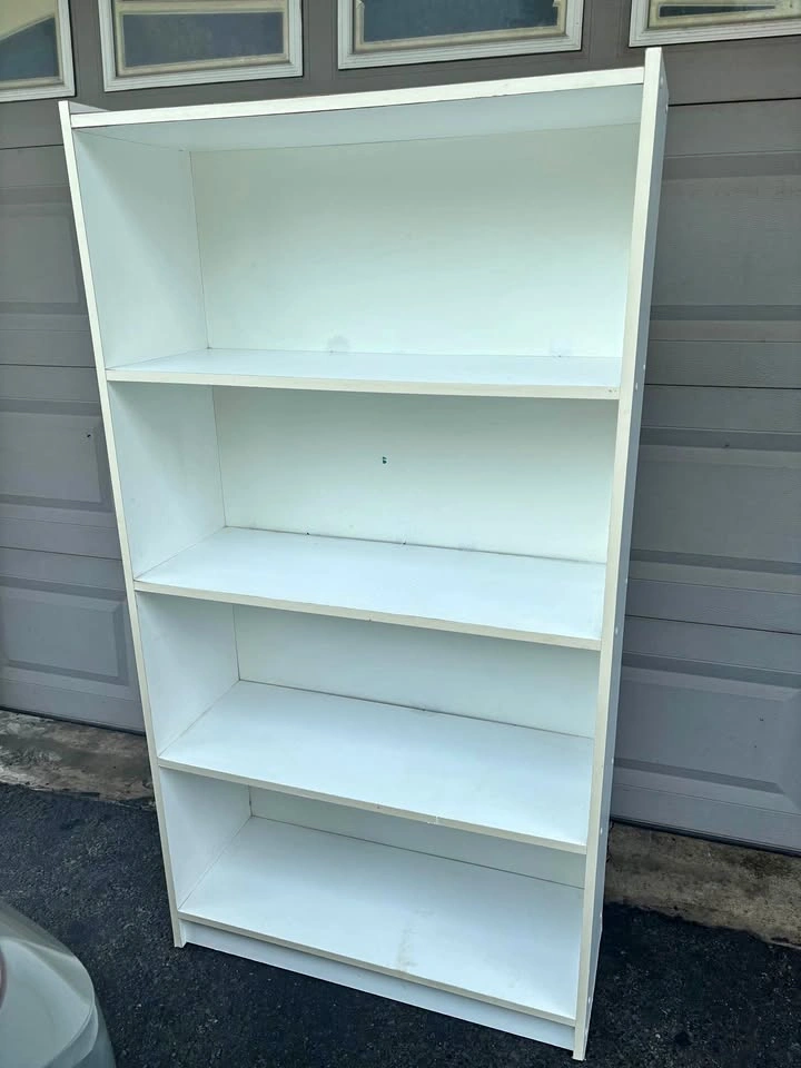 White Bookshelf / Storage Shelf