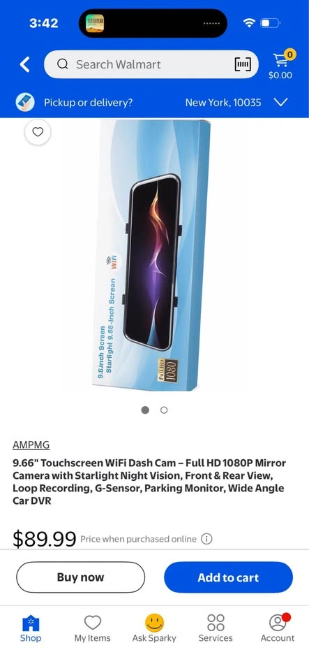9.66" Starlight Night Vision Dash Cam - Full HD 1080P Mirror Cam - photo 4